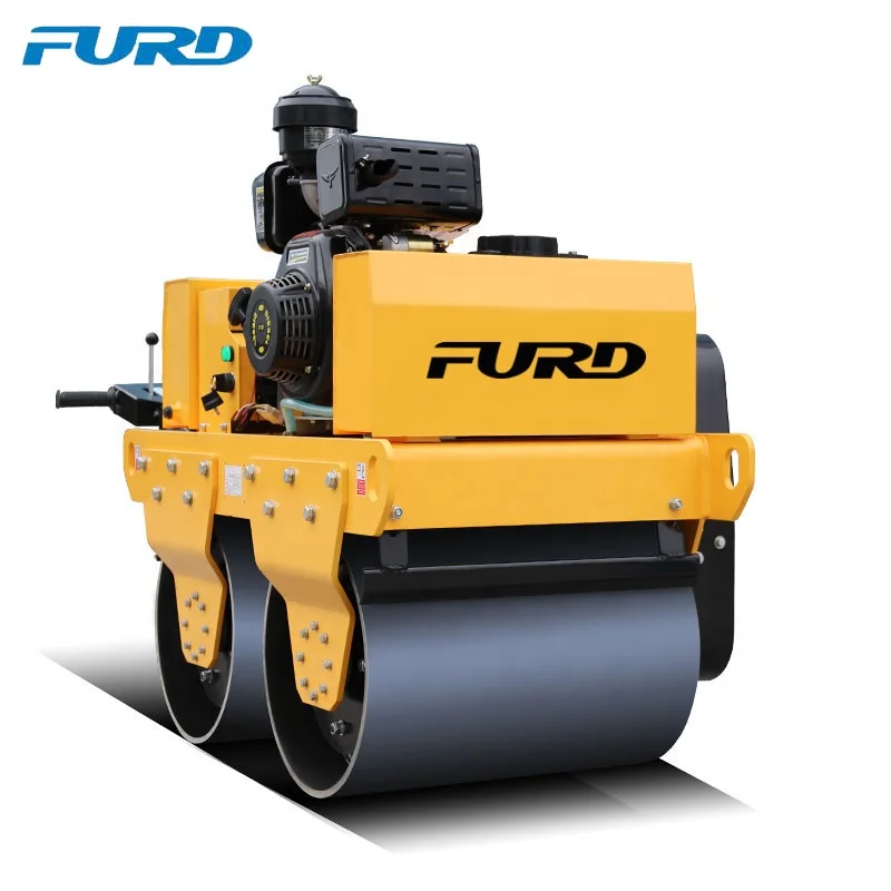 
Walk behind Smooth Double Drum Compactor Vibratory Roller FYL S600C 