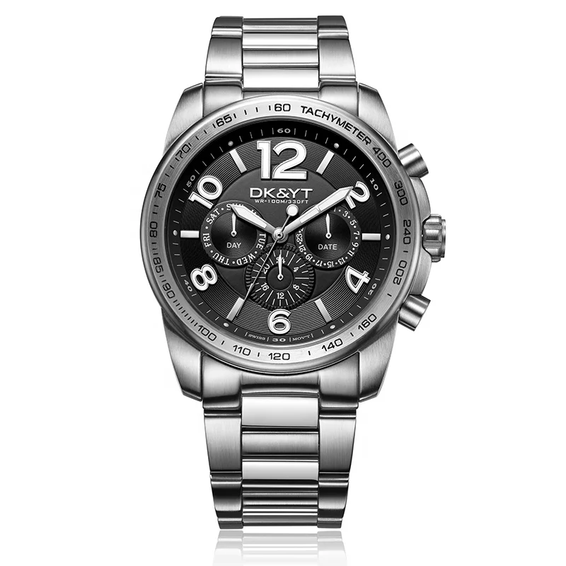 Factory wholesale hot sales quartz brand Stylish design stock luxury small quantity bracelet 316l stainless steel men watch