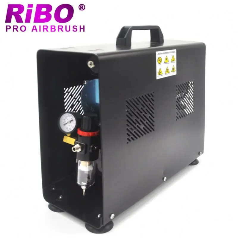 Airbrush system Air Tank Oil-less Design Portable Twin Cylinder Airbrush Compressor kit for walls Themed rooms Airpump Kit