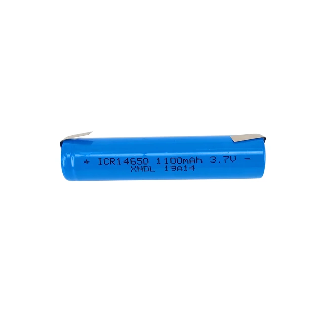 Newly designed model 3.7V 14650  1100mAh polymer lithium cylindrical battery for power bank batteries