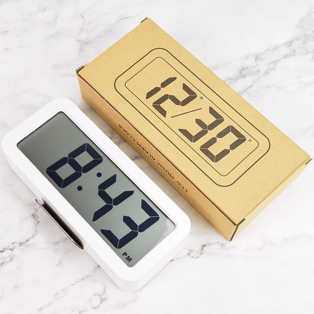 Multi Function Digital Alarm Clock Led Clock Makeup Mirror Battery Mirror Table Clock