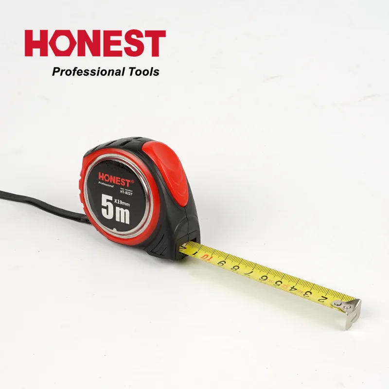 Steel Measuring Tape with Auto Locks Professional EEC Certification 5M Hardened Steel 1 PC/ Blister Card 12 PCS/ Color Box 16mm