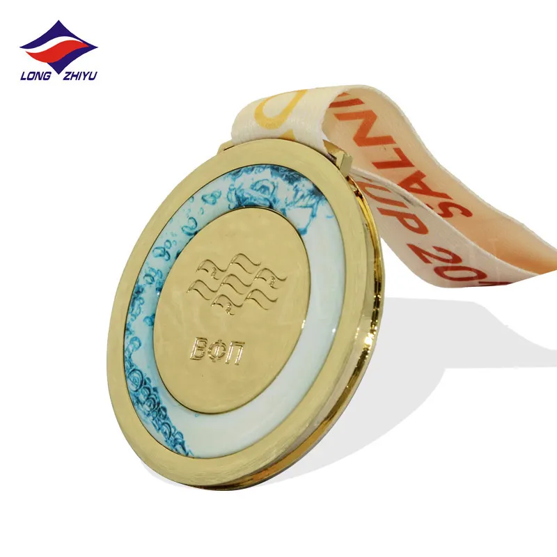 2020 Latest Hot Sale Baseball Tournament Medal with Custom Logo Sports Competition Medals with Ribbon Longzhiyu 14 Years Maker