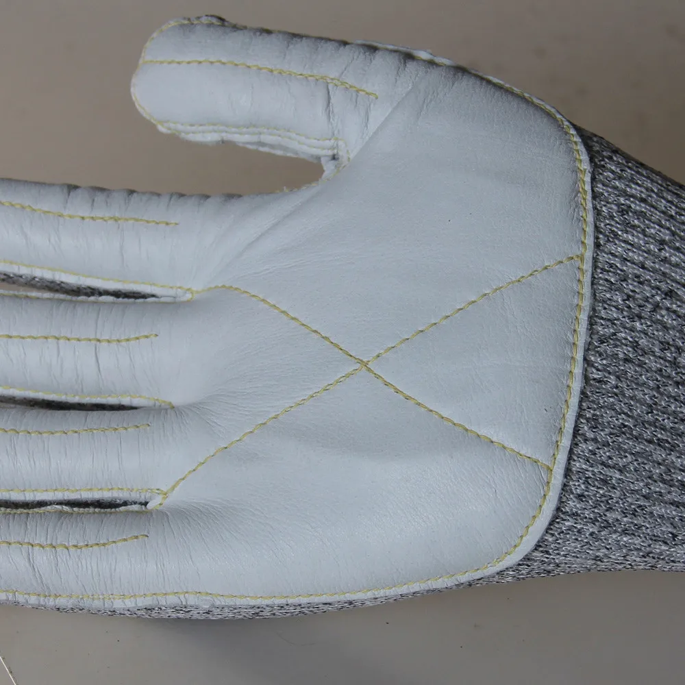 Seeway Cowhide Grain Leather Cut And Slash Proof Gloves