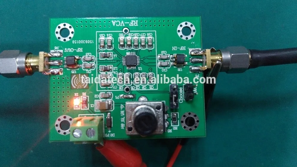 Taidacent ADL5330 10MHz to 3GHz VGA with 20dB Adjustable Gain Amplifier Op Amp Voltage Controlled Variable Gain RF Amplifier