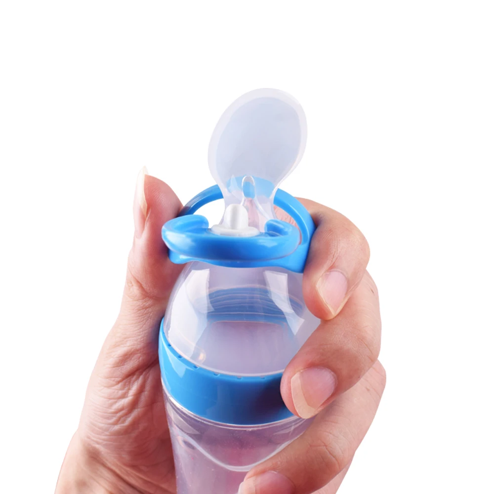
Newborn Squirt Silicone Baby Feeding Food Bottle Dispensing Spoon 