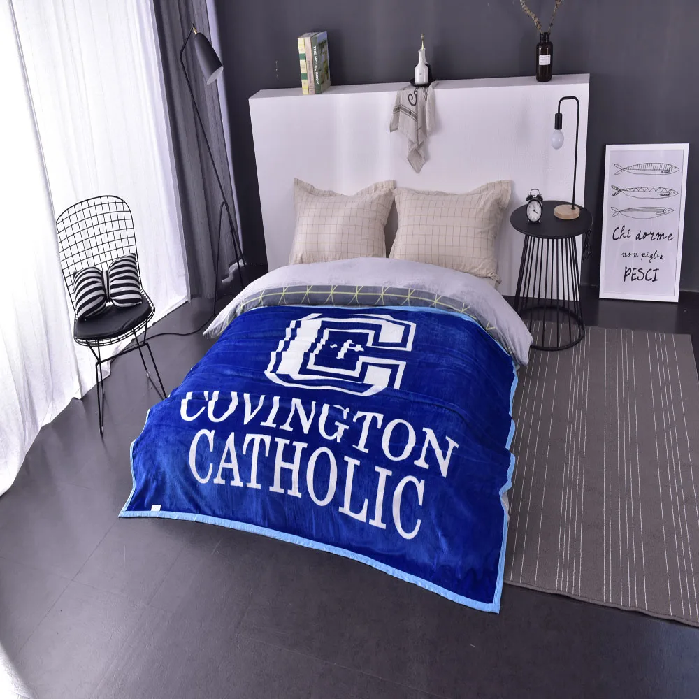 Manta Manta polar logo Custom digital Printing 100% Polyester Fleece Blanket