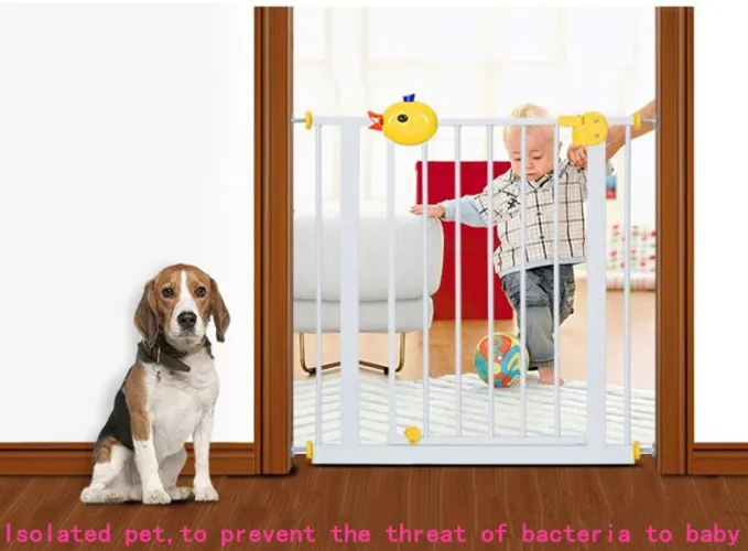 expandable metal children and pet safety gate for doors and stairs
