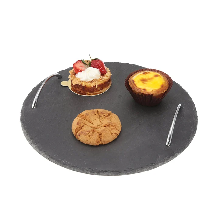 Natural slate stoneware dinnerware / disposable plate