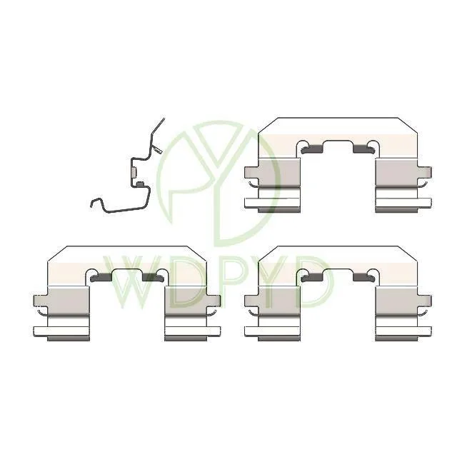 Комплект аксессуаров для тормозной колодки для NISSAN SUNNY, для NISSAN ALMERA, для системы AKEBONO 109-1723 C41448 2539 41080-4M425