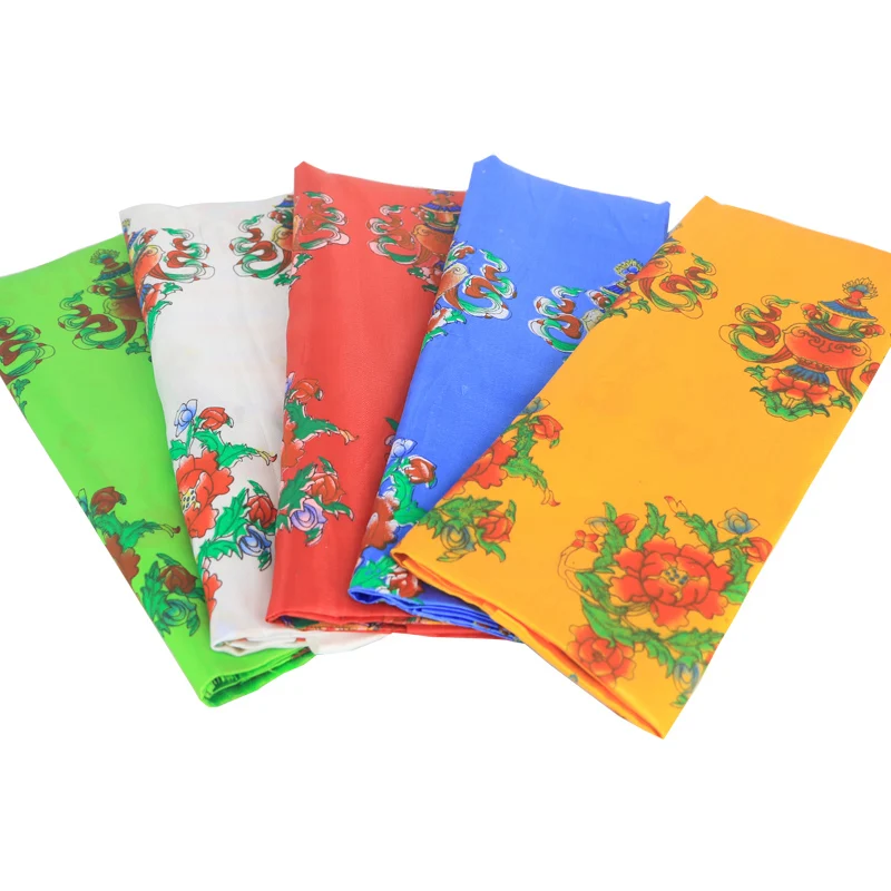 Tibetan Mongolian noble etiquette color auspicious Babao Hada