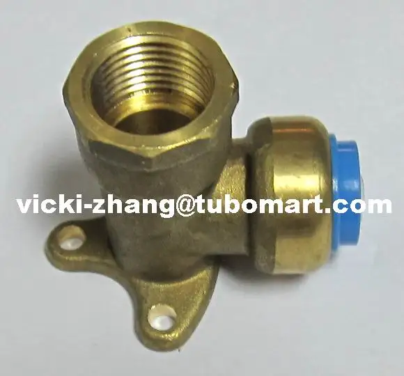 Вставной штуцер быстроразъемный pex для трубы ПВХ медная