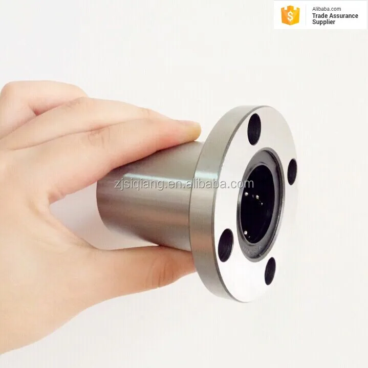 free shipping 10mm x 19mm x 55mm 10mm Round Flanged Type Linear Bushing Ball Bearing flange bearings LMF10LUU CNC Parts