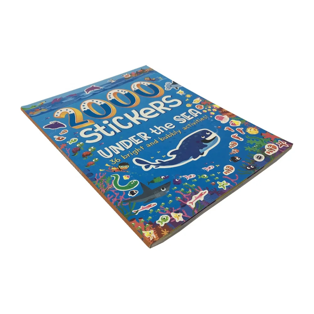 Custom Paper Sticker Book For Children Book Printing  China Factory Directory Printing Services books for adults