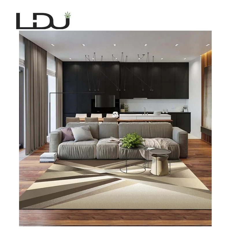 
Easy To Clean Contemporary And Contracted Sitting Room Sofa Carpet Rug 