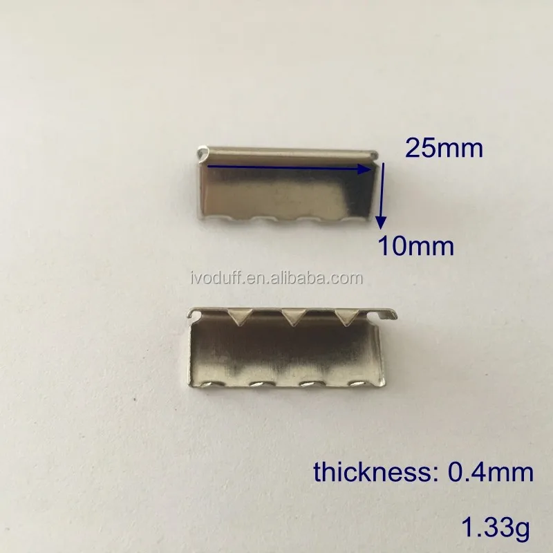 Ivoduff Rainbow Color Metal Rope End Clip, 1Inch Strap Ends With different Colors