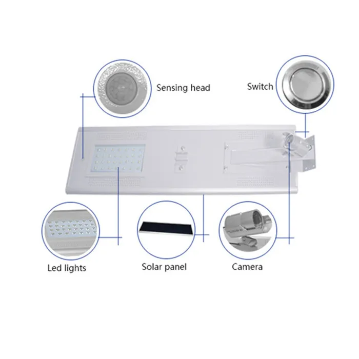 12v 30w led solar fiber optic street light all in one kit