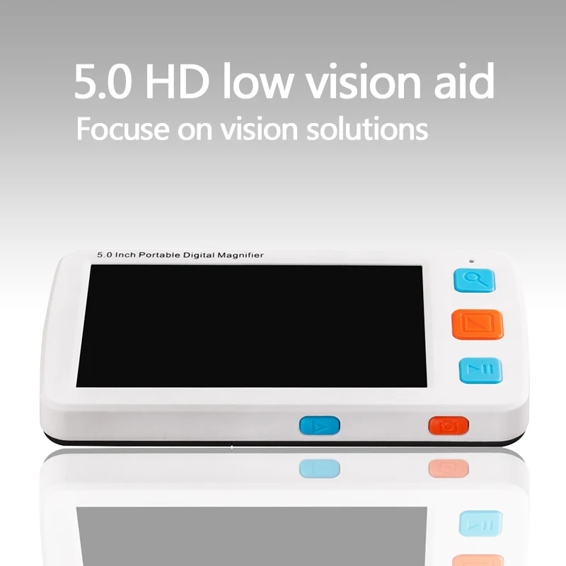 portable video  magnifier for reading newspaper
