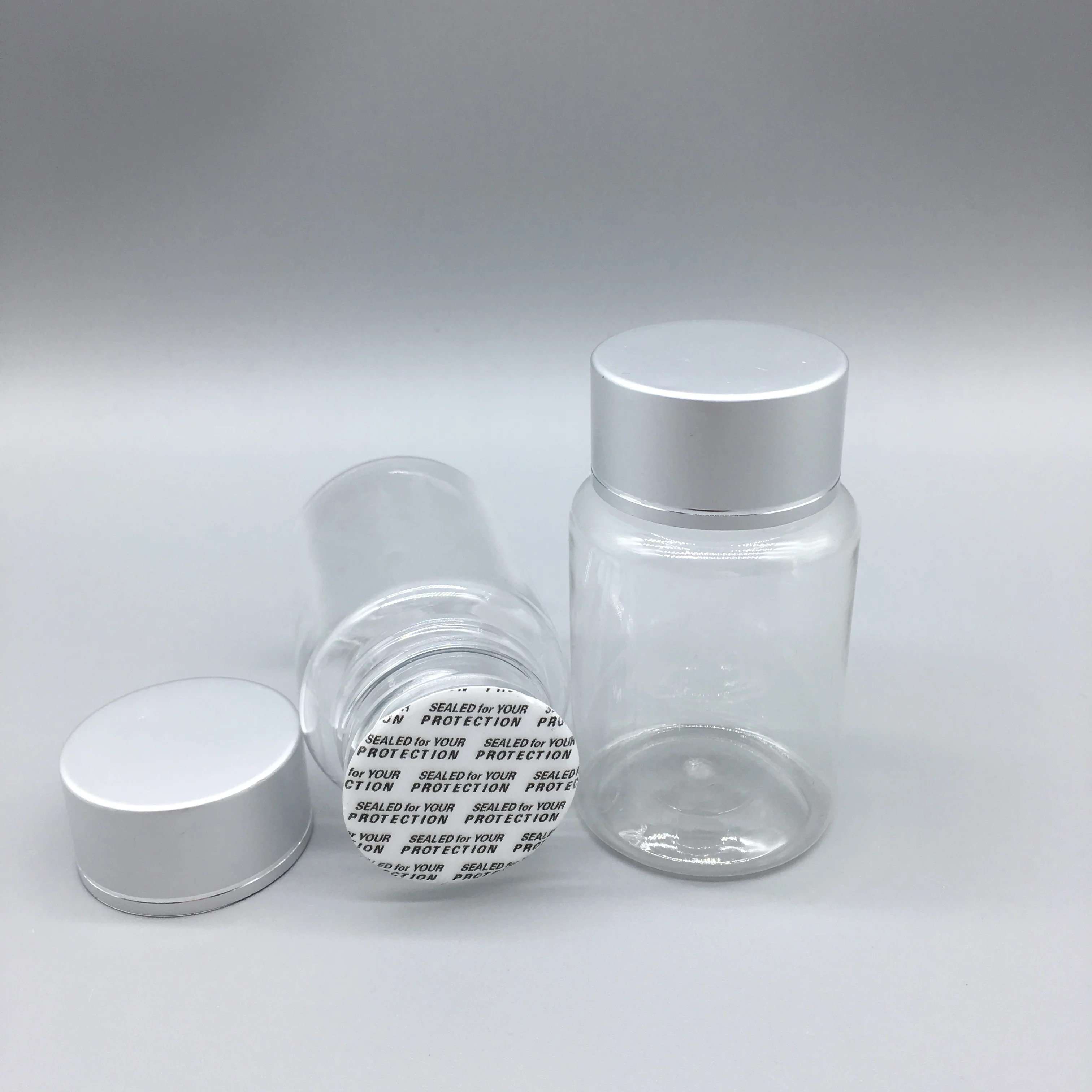 Manufacturer plastic medical bottle for capsules with Screw Cap 80cc