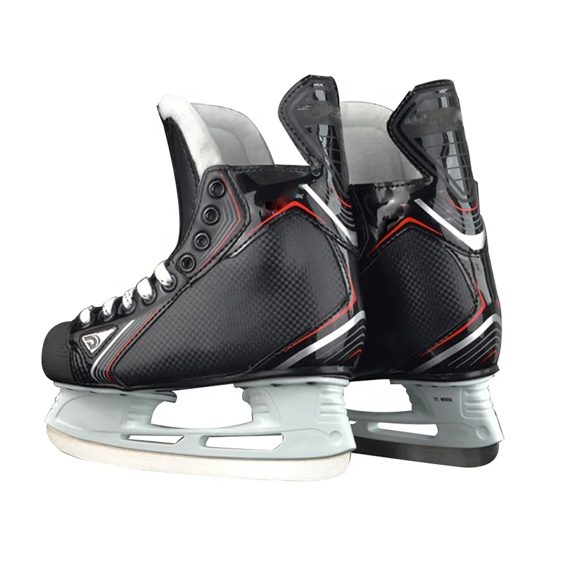 High quality adults fixed size integrated ice hockey skates shoes for sale