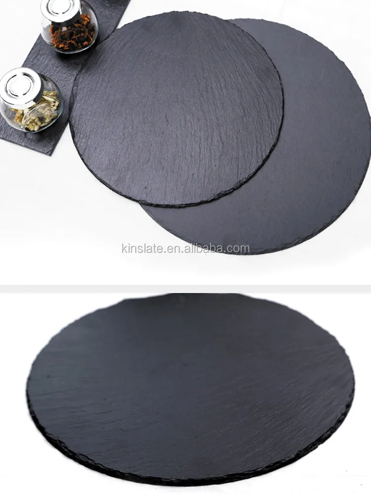 Chinese great round slate plate for tableware slate board