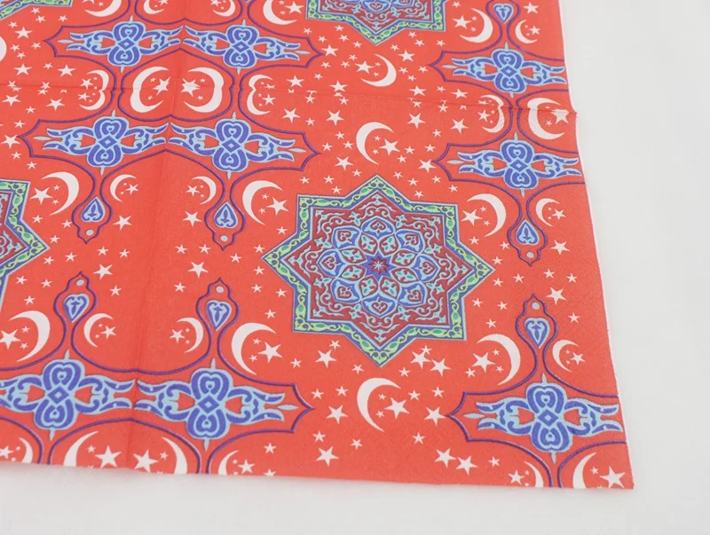 Ramadan Kareem Paper Napkin With Moon Lamp Print Islamic Month For Muslim Eid al-Fitr 33*33cm