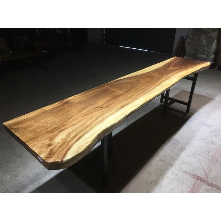 
Whole Sales Price Long Finished Walnut Wood Slab Live Edge 