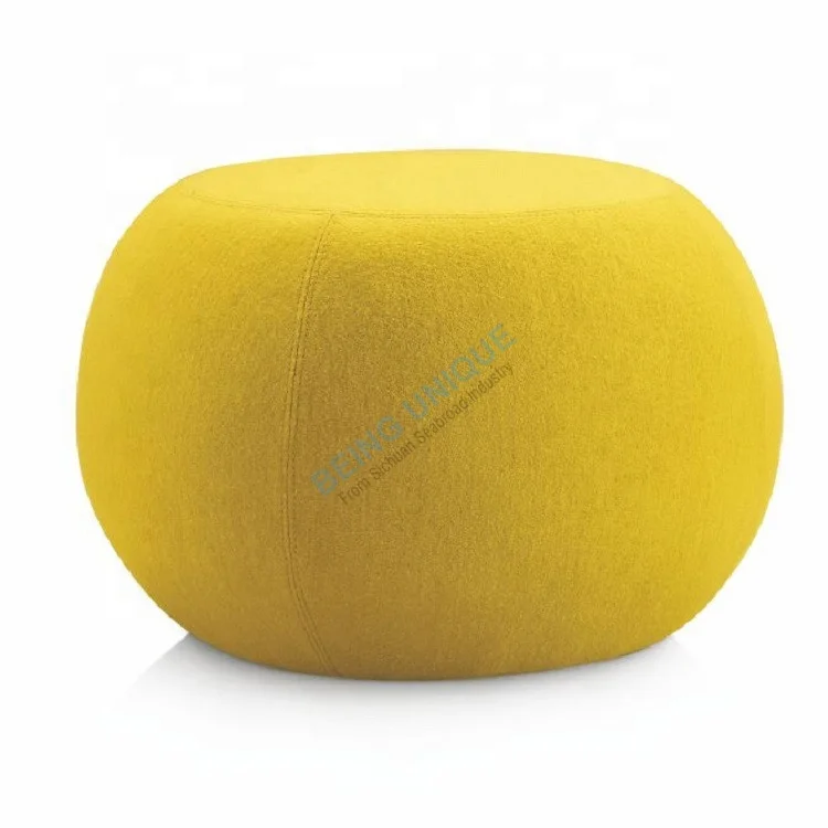Современный желтый многоцветный стул, бархатный стул, османский стул, простой дизайн дивана