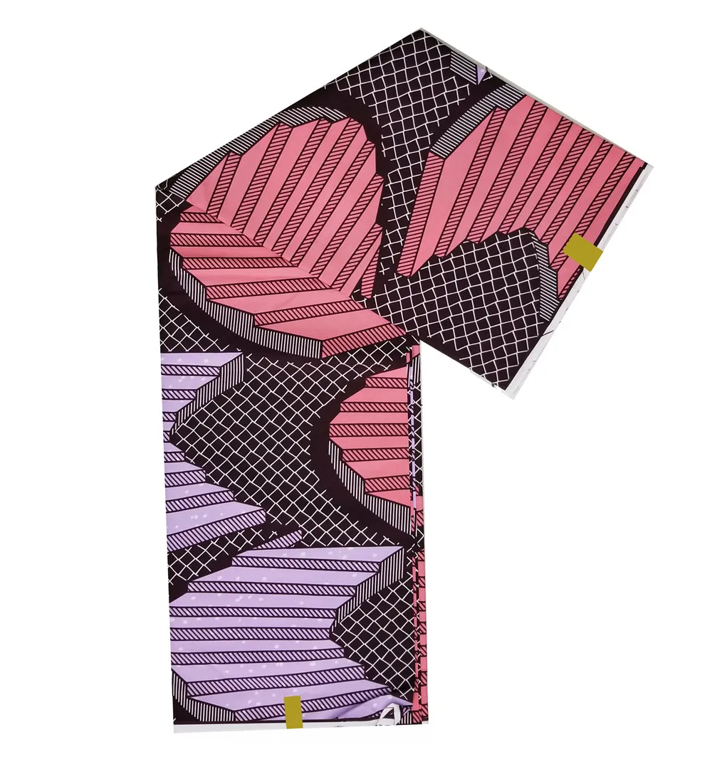 
Wax Prints Fabric 6 Yards printed pattern 100% cotton material A1209 