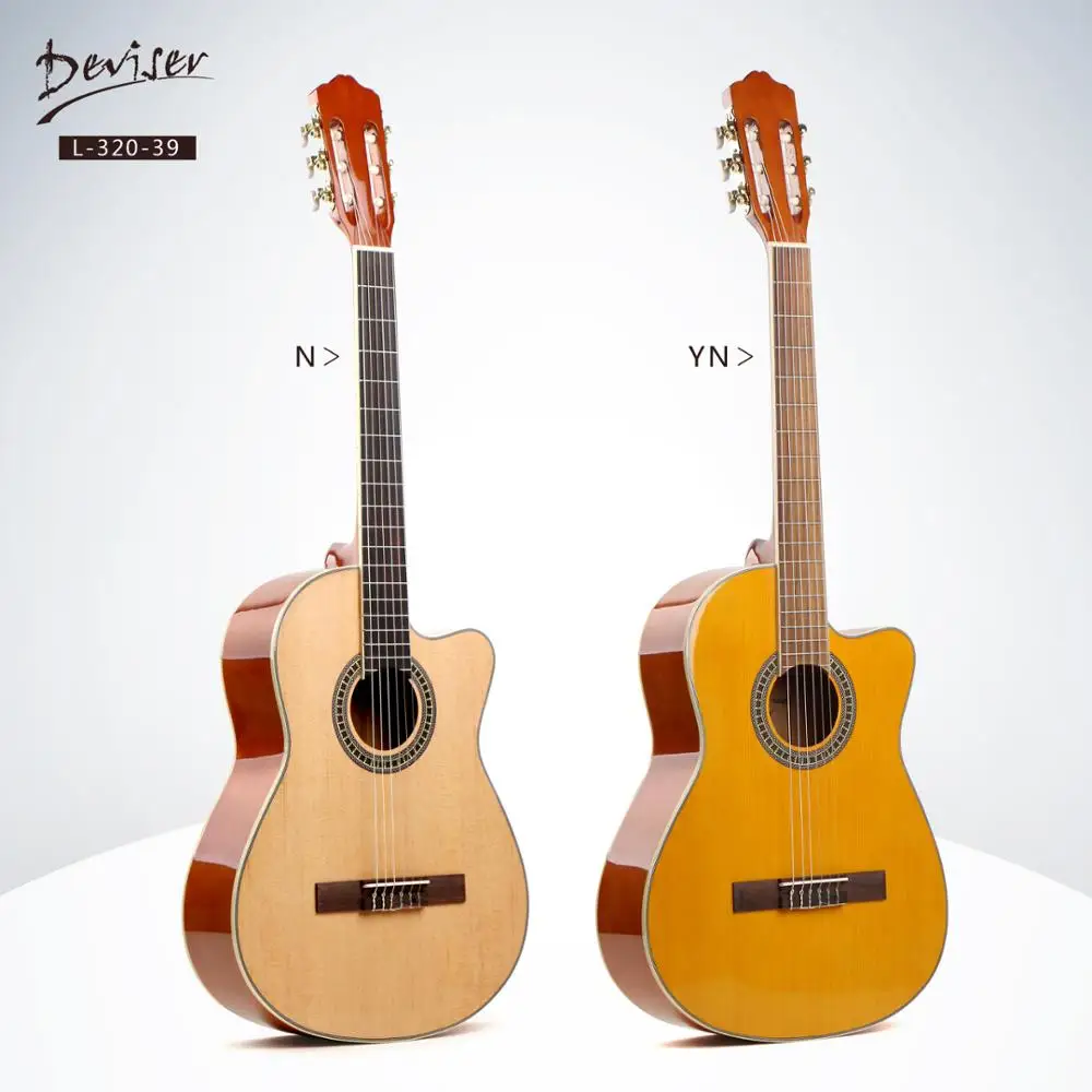 Deviser 39 inch Spruce top cheapest electric classical guitar