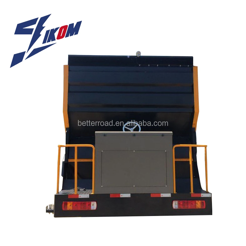 IKOM hot mix bitumen plant sweeper truck synchronous asphalt chip sealer equipment