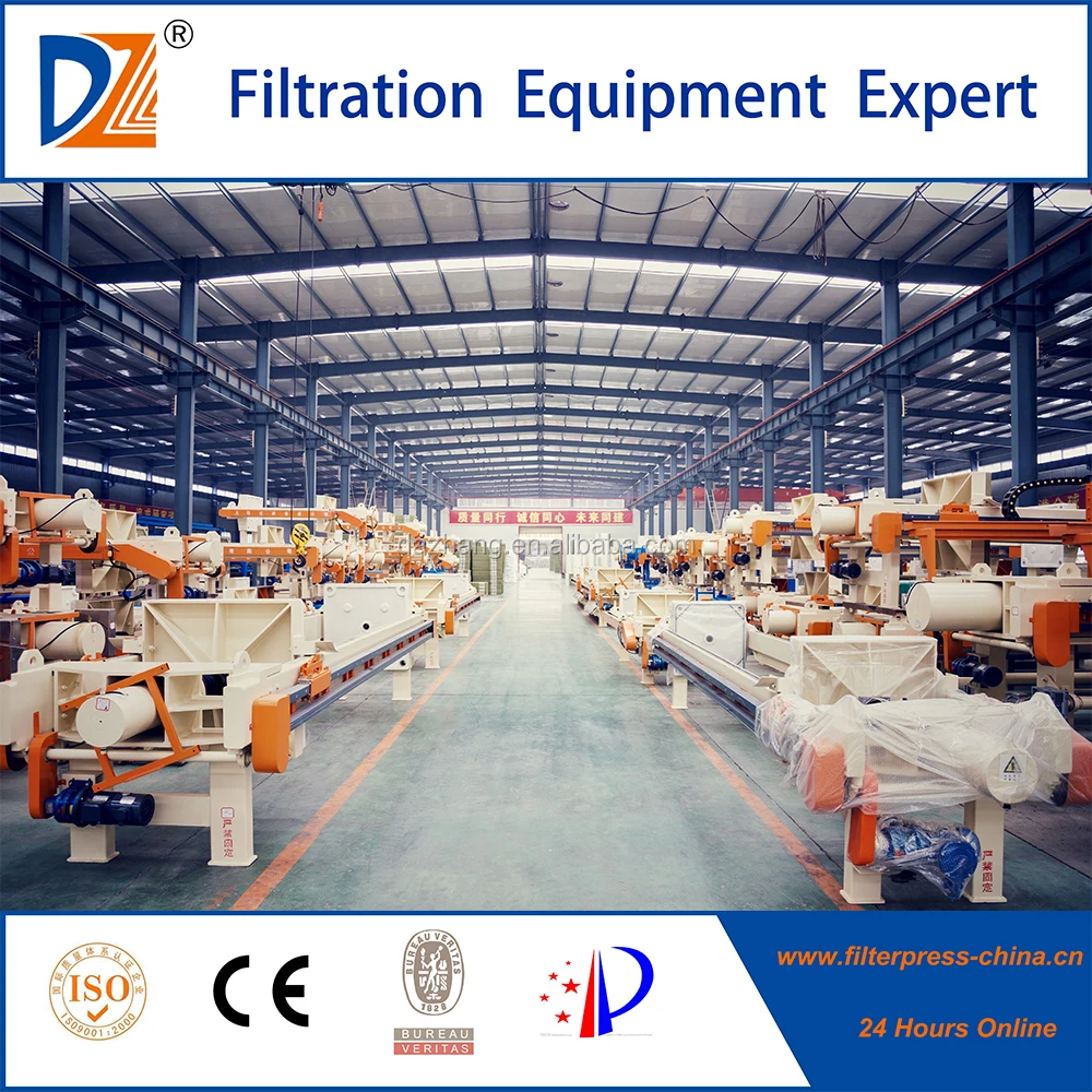 Hydraulic Chamber Filter Press for ceramic sludge treatment/wastewater treatment