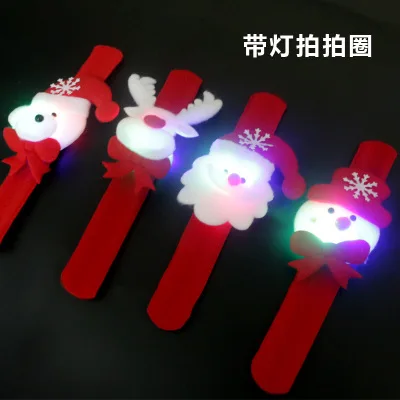Christmas Promotional Wrist Decoration Toys Snowman Slap Bands