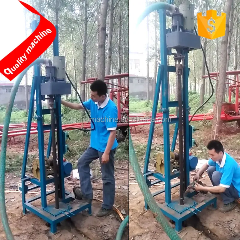 Easy operation artesian small water well drilling machine QT-80