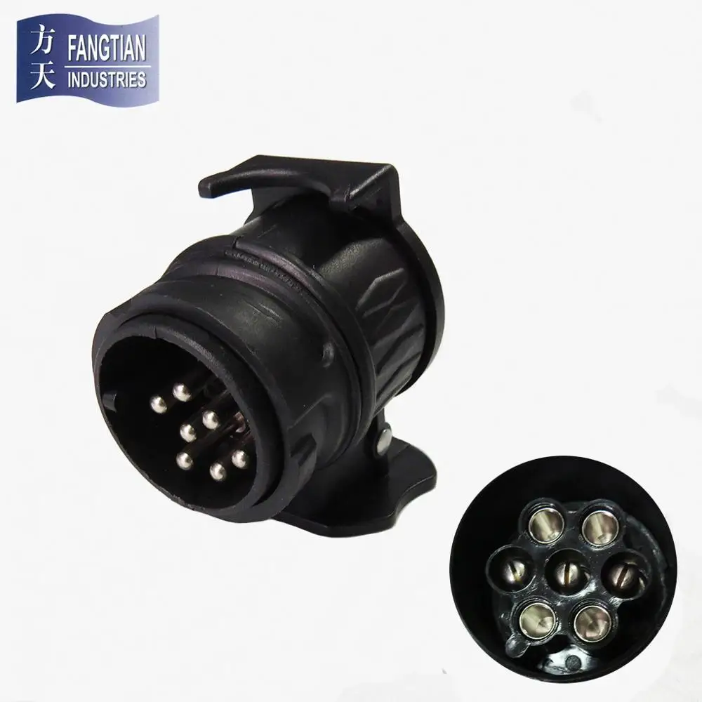 13 pin 7 Pin Plastic Casing Male Trailer Adapter Plug 12V