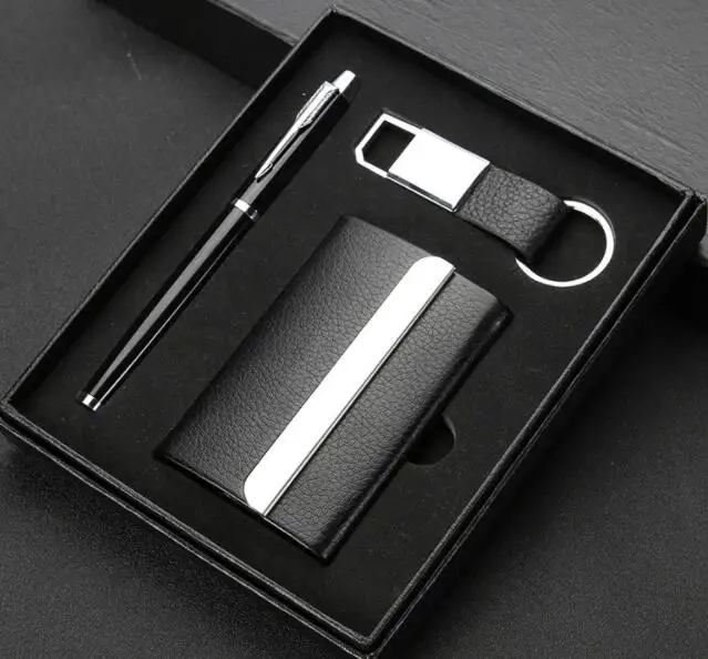 Small MOQ Elegant and beautiful new gift sets include card holder gift set with pen
