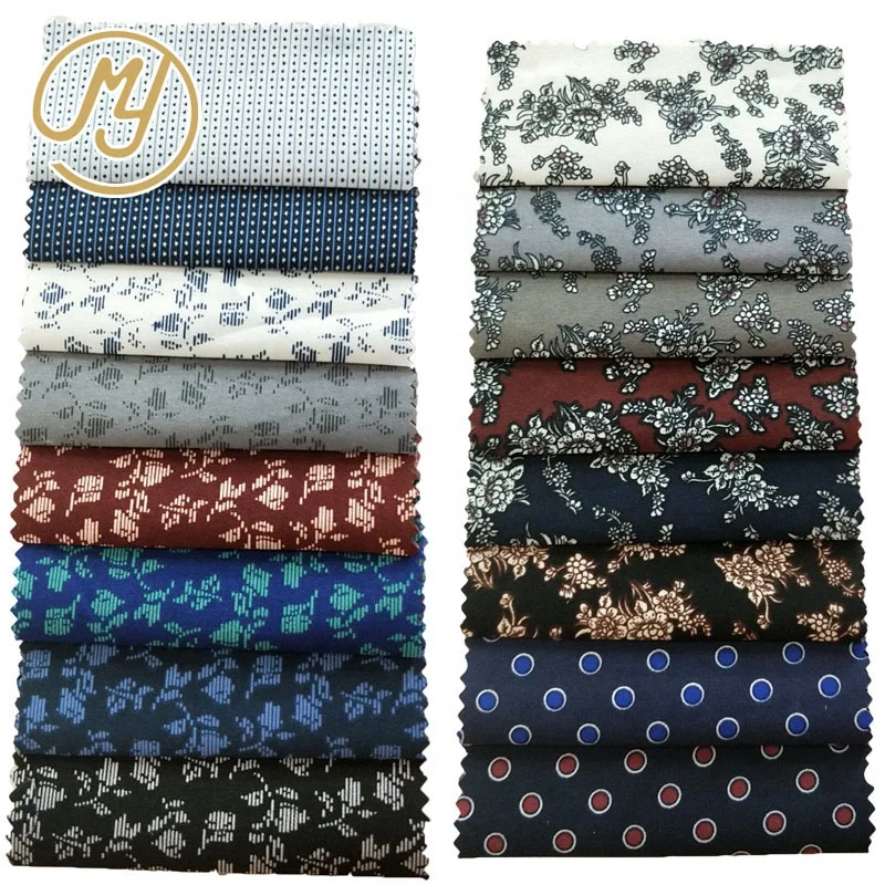 Тканые техники 100% поли полиэстер ткань печатных Красочные конструкции для мужской рубашки