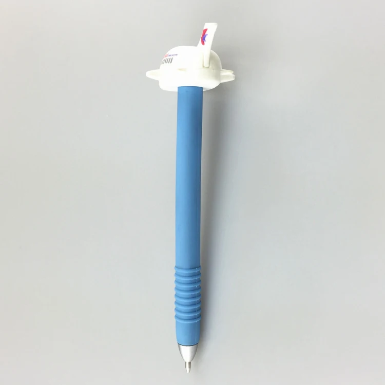 Promotional custom design PVC plastic 3D airplane ballpoint pen