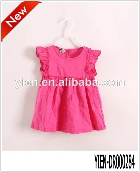 2014 красивой летнее платье одежда последний тип хлопка ребенка одежду