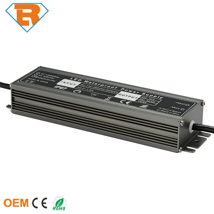 200W Waterproof IP67 Ultra-thin Constant Current LED Power Supply Driver