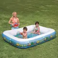 Bestway 54109 monocyclic rectangular pool train modeling inflatable pool Children swimming pool size 201 150 30cm