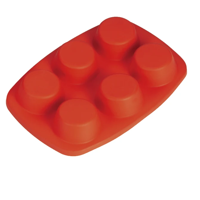 6pc round silicone cake mold silicone candy mold muufin pan