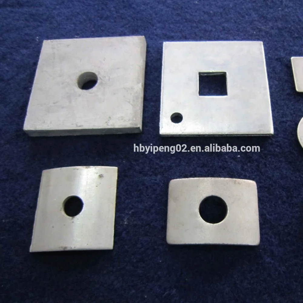 Hot dip galvanized Square Flat Washer for Pole Line Fasteners