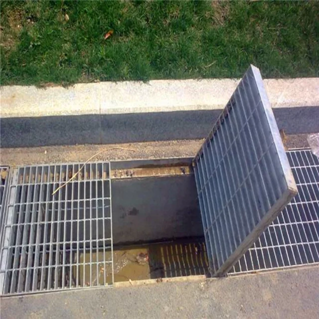 Factory price Hot Dip Galvanized Floor Drainage Grill Trench Cover Rain Water Steel Grating