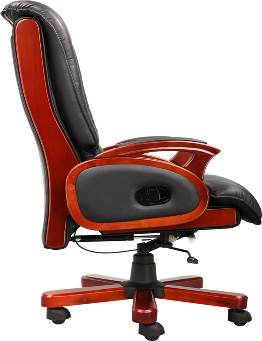 Modern ergonomic leather swivel and executive office chair