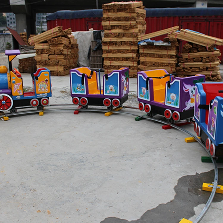 Track train amusement park electric sightseeing train