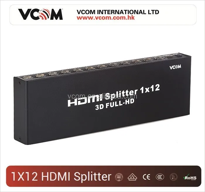 12 Ports HDMI Splitter 1x12 Support 3D 1080P from China Factory