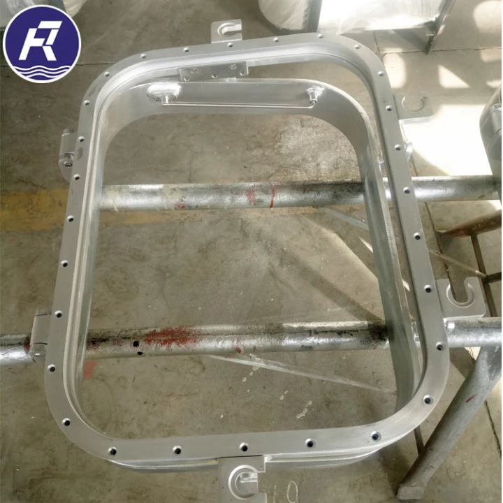 Aluminium frame porthole sliding window locks for boat with deck light