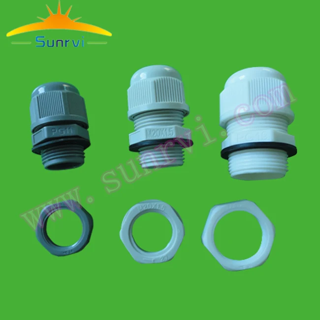 High Quality IP68  Plastic Cable Gland 2.5-6MM Waterproof Nylon Cable Gland with Waterproof Gasket cable sleeve M10