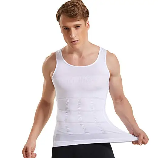 Men Body Shaper Slimming Shirt Compression Vest Elastic Slim Shapewear
